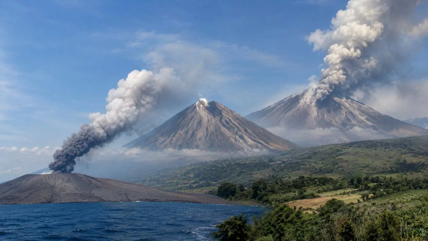Tiga Gunung Api di Indonesia Erupsi Bersamaan, Gunung Ibu hingga Semeru Kembali Aktif